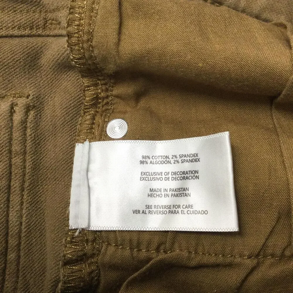 Banana Republic Jeans Mens 32x32 Beige Straight Leg Denim Zip Fly Stretch Casual